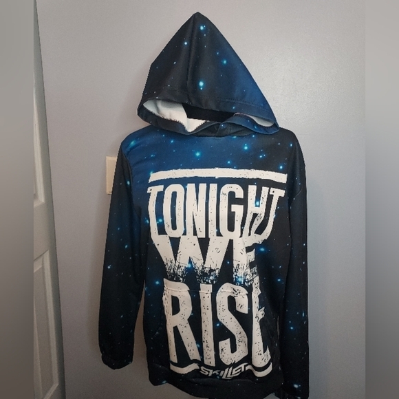Tonight We Rise Skillet Size Small Hoodie (Galaxy) Men's - Picture 2 of 8